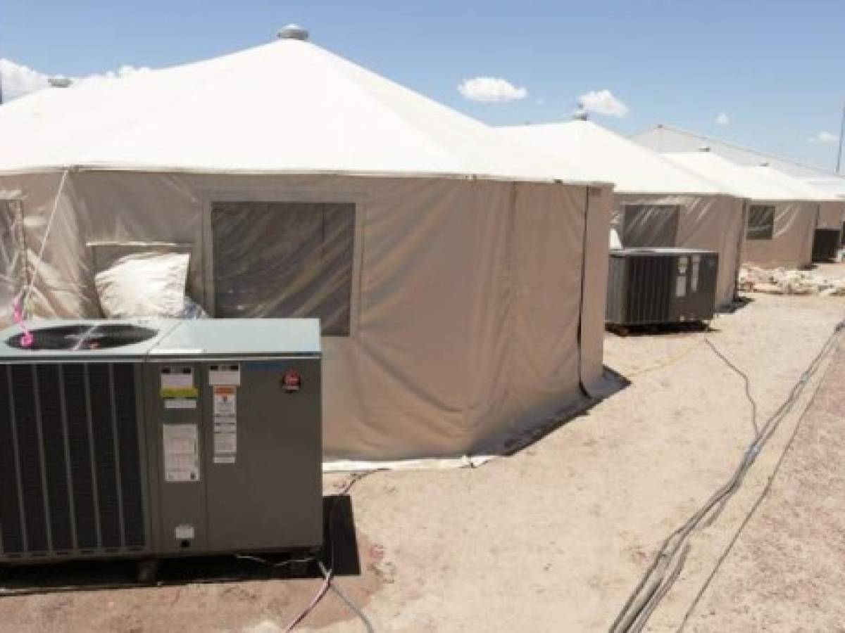 The Tornillo facility, a shelter for children of detained migrants, in Tornillo, Texas, U.S., is seen in this undated handout photo provided by the U.S. Department of Health and Human Services, obtained by Reuters June 25, 2018. U.S. Department of Health and Human Services/Handout via REUTERS ATTENTION EDITORS - THIS IMAGE WAS PROVIDED BY A THIRD PARTY The Tornillo facility, a shelter for children of detained migrants, in Tornillo, Texas, U.S., is seen in this undated handout photo provided by the U.S. Department of Health and Human Services, obtained by Reuters June 25, 2018. U.S. Department of Health and Human Services/Handout via REUTERS ATTENTION EDITORS - THIS IMAGE WAS PROVIDED BY A THIRD PARTY