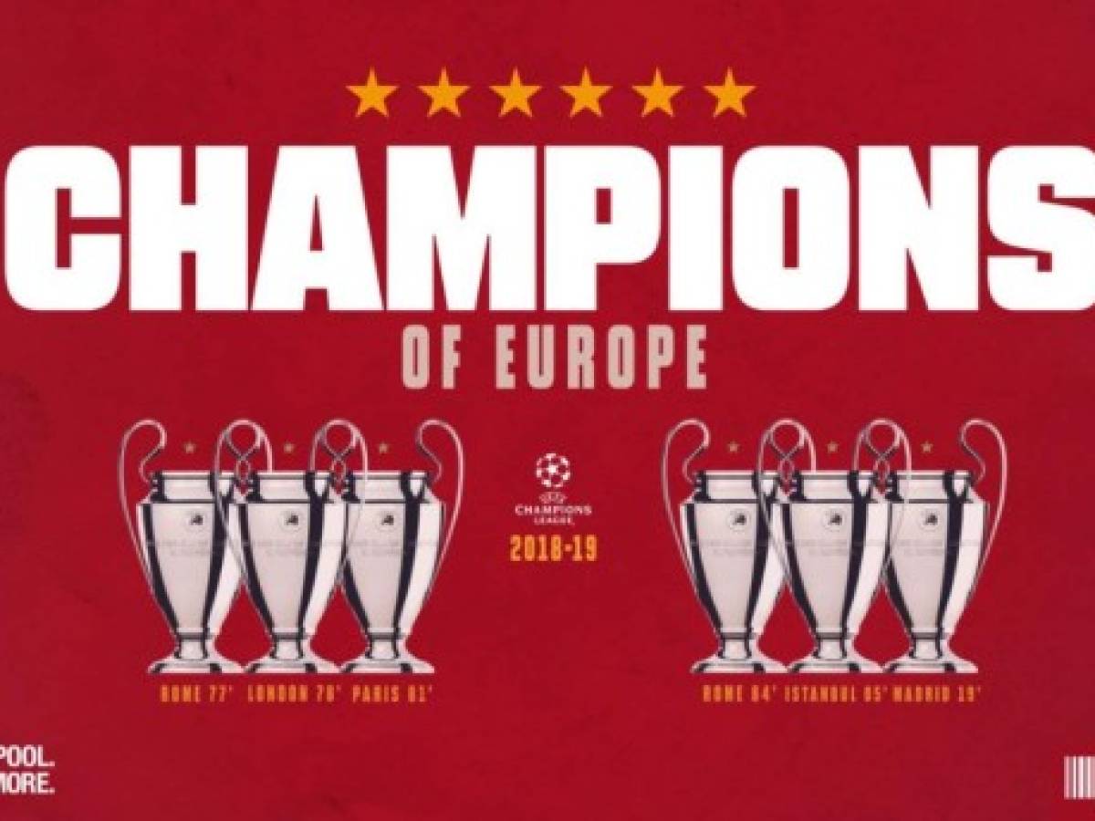Liverpool conquista su sexta Copa de Europa