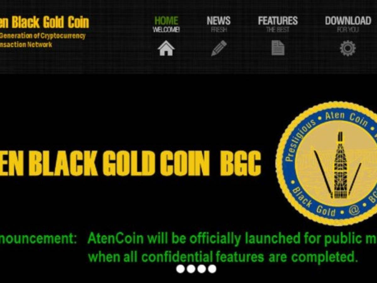 ¿Conoces Aten ”Black Gold” Coin, la competencia de Bitcoin?
