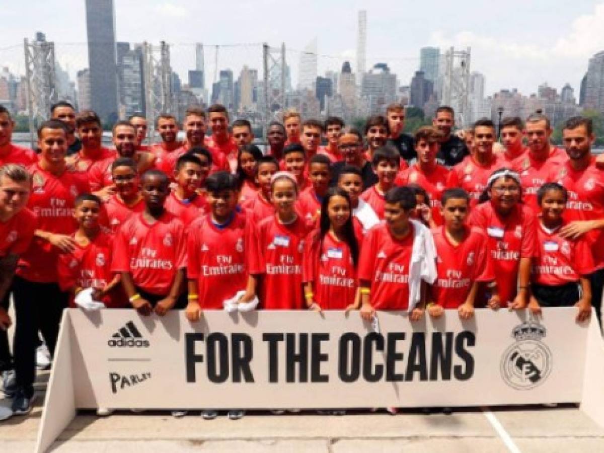 El Real Madrid usará camiseta plástico reciclado de los océanos