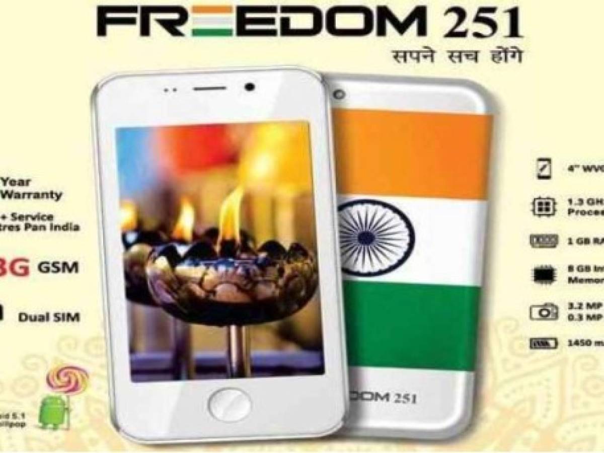 Freedom 251: el smartphone más barato del mundo