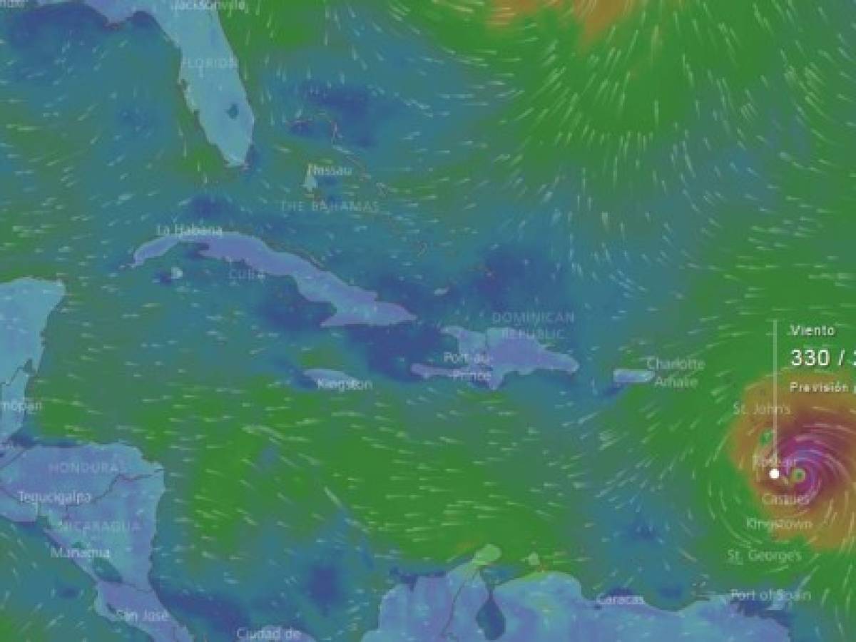 El Huracán María (categoría 3) acecha al Caribe
