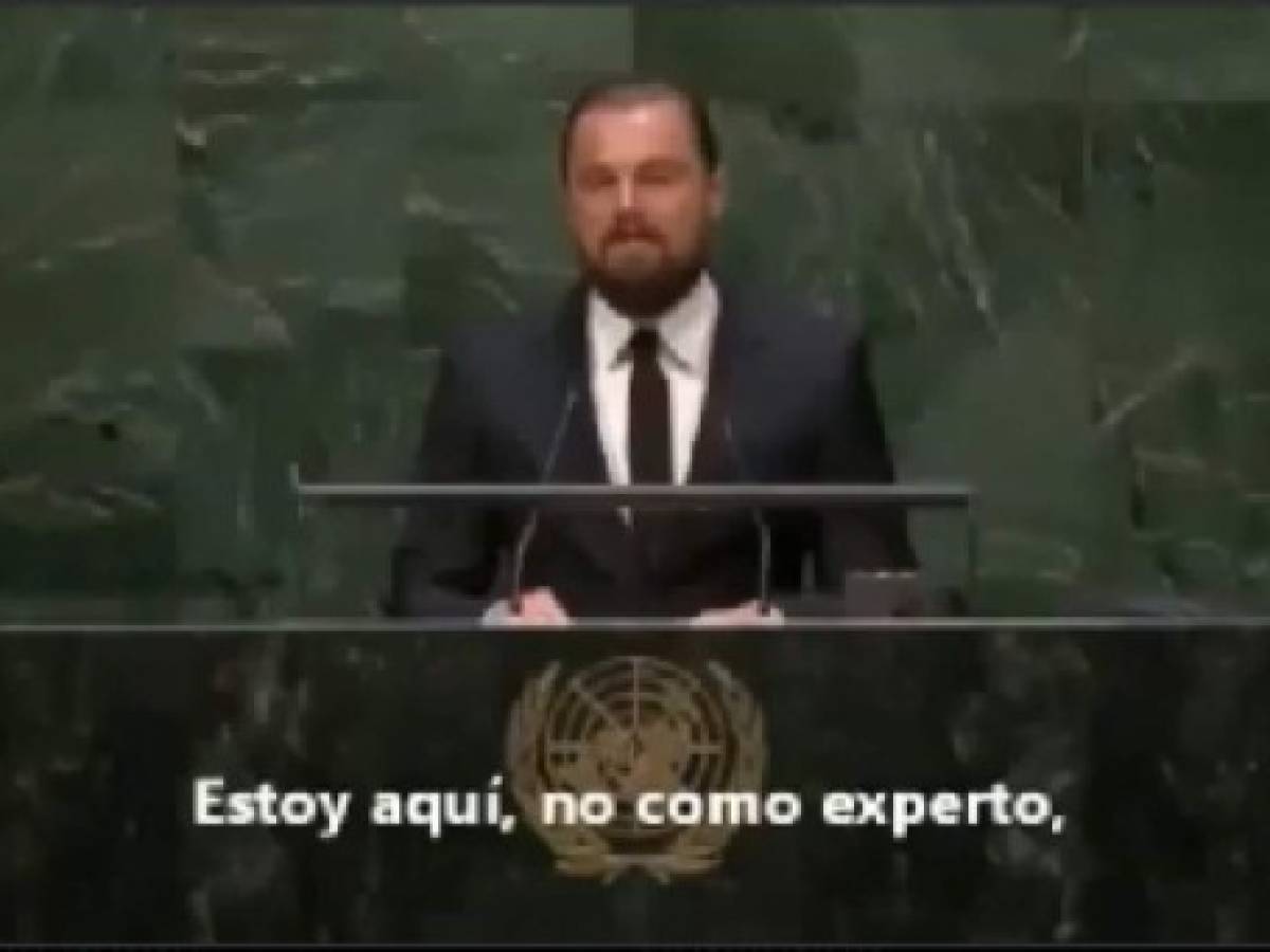 Leonardo DiCaprio ante la ONU por el Calentamiento Global