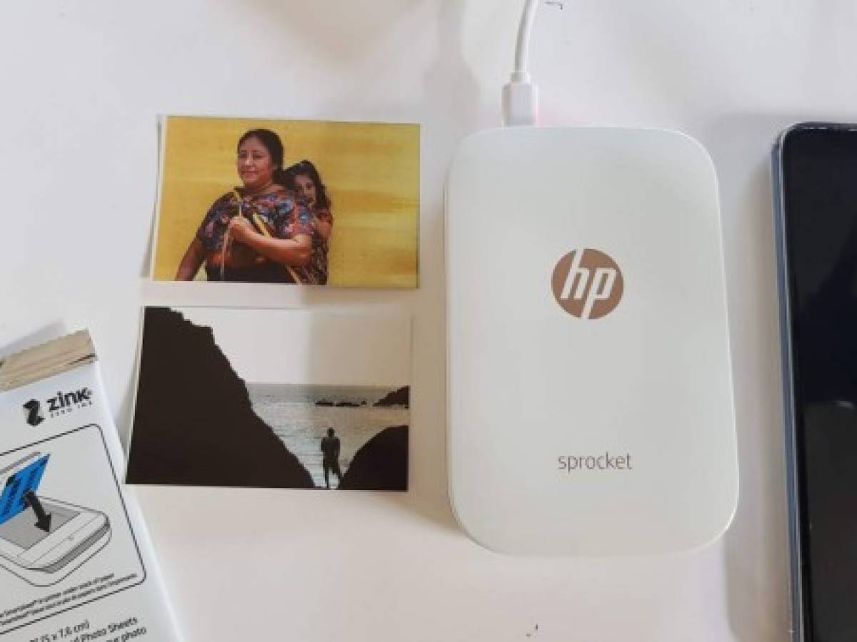 HP Sprocket imprime sin necesidad de tinta, ni cables