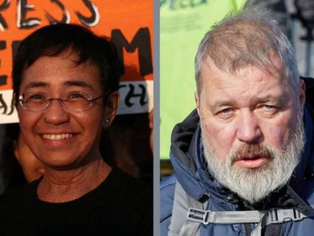 Nobel de la Paz 2021 para los periodistas María Ressa y Dmitry Muratov