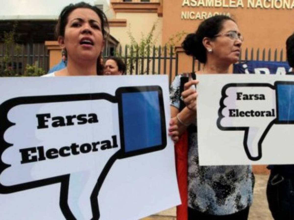 La oposición de Nicaragua critica que Ortega 'prácticamente cancela las elecciones' con la reforma electoral