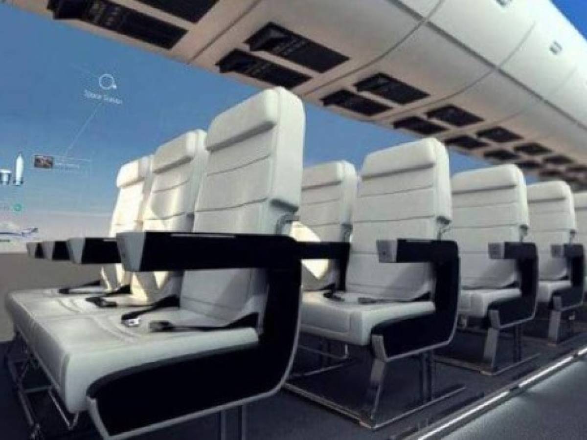 The windowless planes will provide travellers with more room. Picture: Centre for Process Innovation The windowless planes will provide travellers with more room. Picture: Centre for Process Innovation