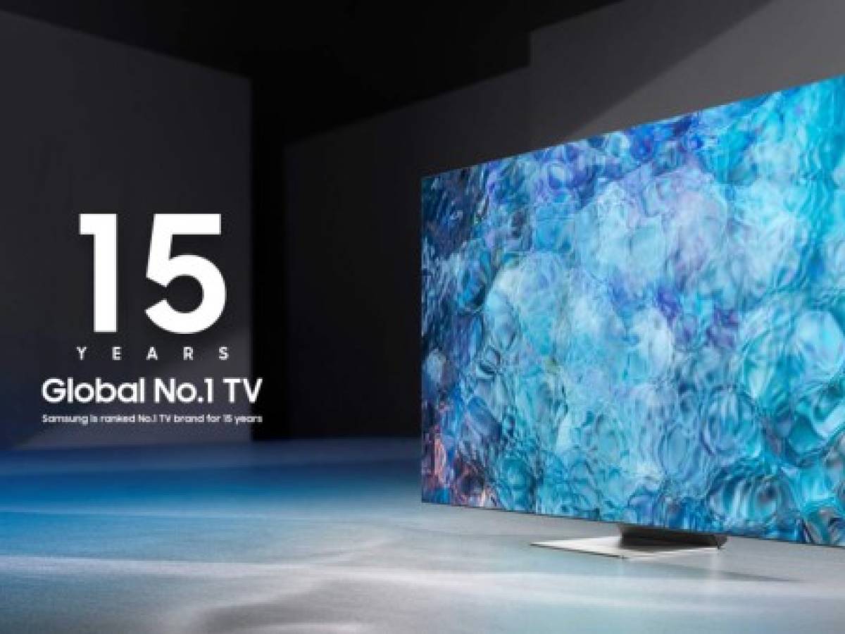 Samsung: nombrada fabricante No. 1 mundial de televisores durante 15 años consecutivos