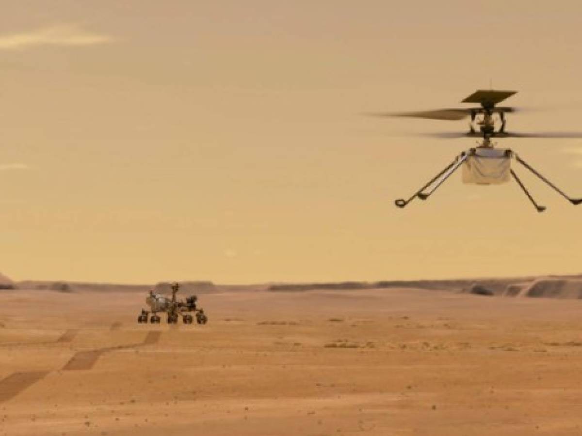 Helicóptero de NASA se prepara para histórico vuelo en Marte