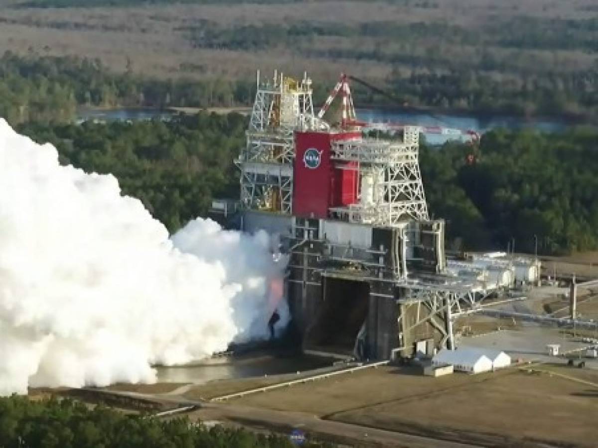 Falla la prueba de fuego del cohete lunar de la NASA que viajará en la misión Artemis