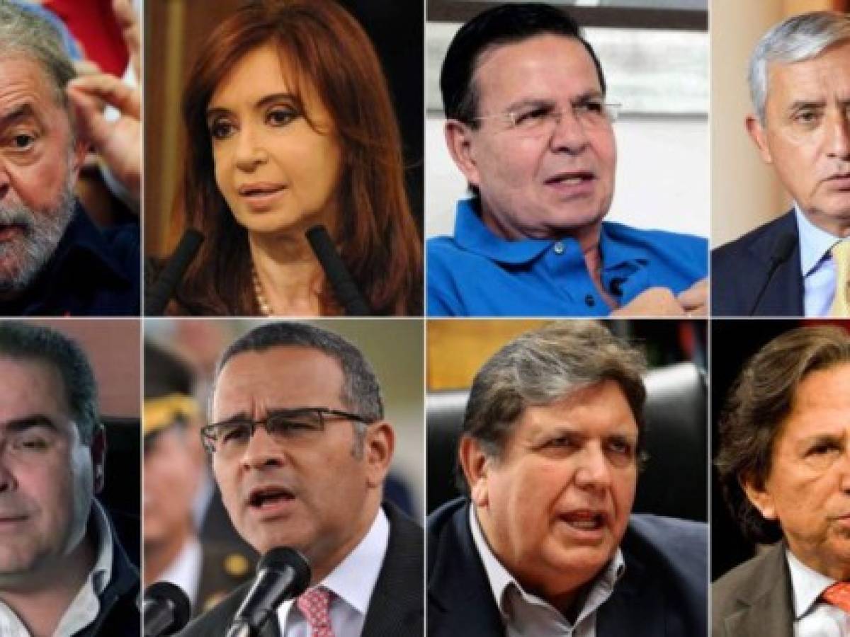 Ocho expresidentes de América Latina, investigados por corrupción