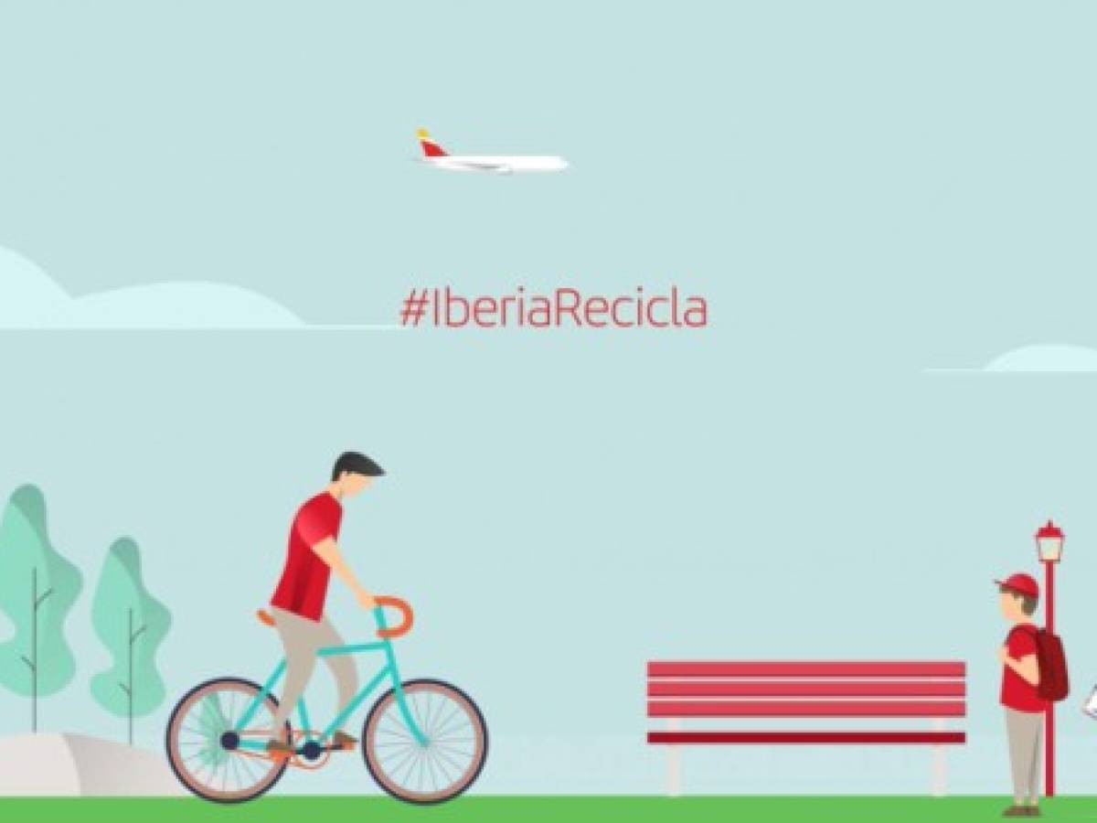Iberia lanza programa para reciclar residuos generados durante el vuelos de largo alcance