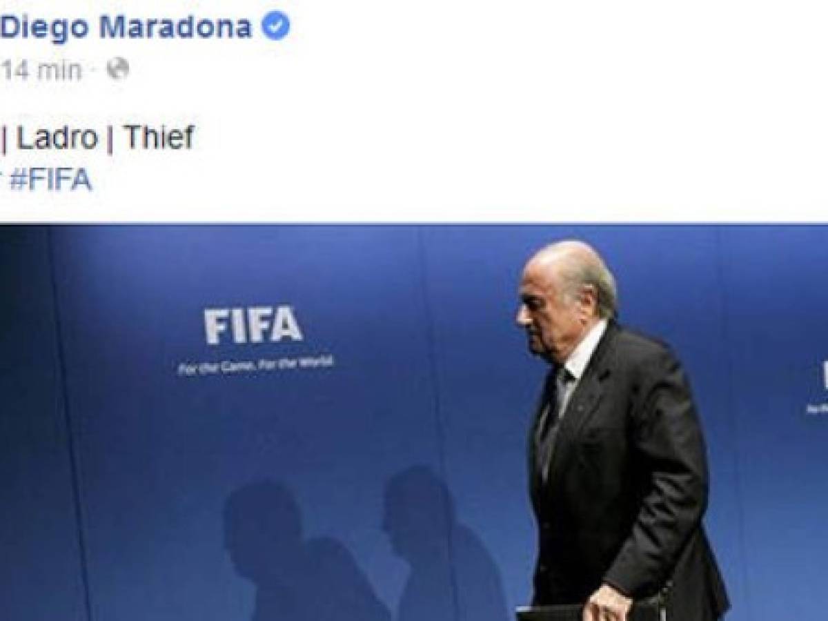 Maradona: 'La FIFA odia al fútbol y la transparencia'