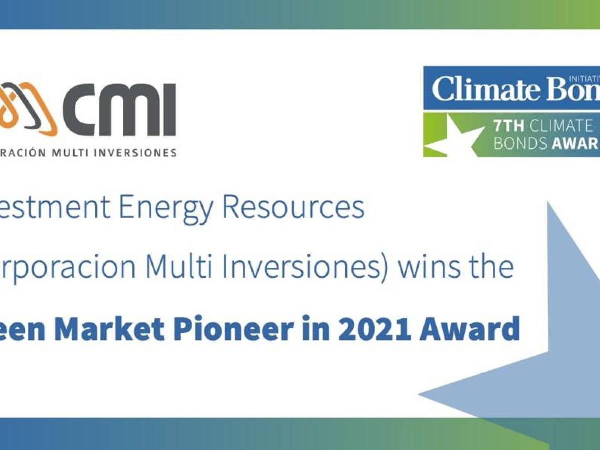 CMI recibe premio en los Climate Bonds Awards por emisión de bonos verdes CMI recibe premio en los Climate Bonds Awards por emisión de bonos verdes