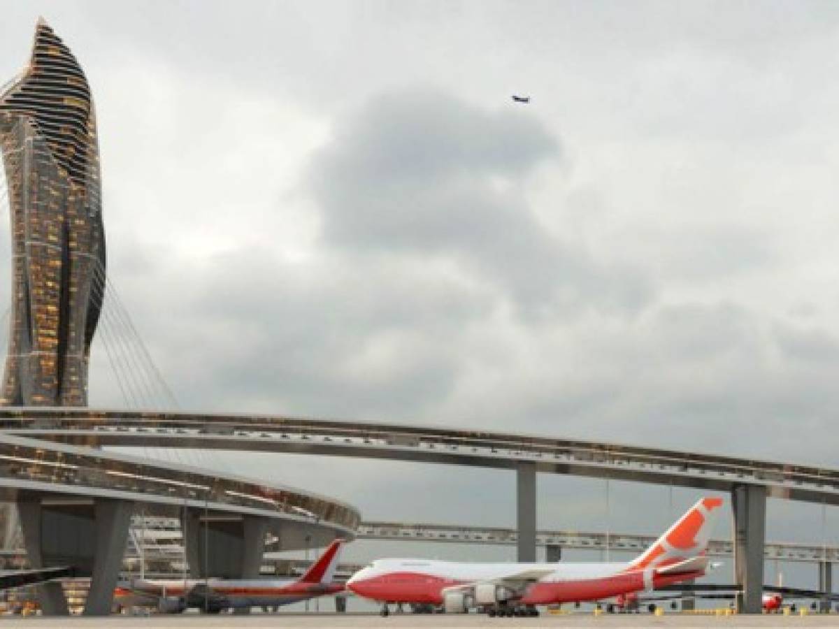 El aeropuerto infinito es el proyecto ganador. Foto: Fentress Global Challenge. El proyecto ganador, presentado por Daoru Wang, plantea la construcción de un ‘aeropuerto infinito’ para la futura terminal de Pekín. El aeropuerto infinito es el proyecto ganador. Foto: Fentress Global Challenge. El proyecto ganador, presentado por Daoru Wang, plantea la construcción de un ‘aeropuerto infinito’ para la futura terminal de Pekín.