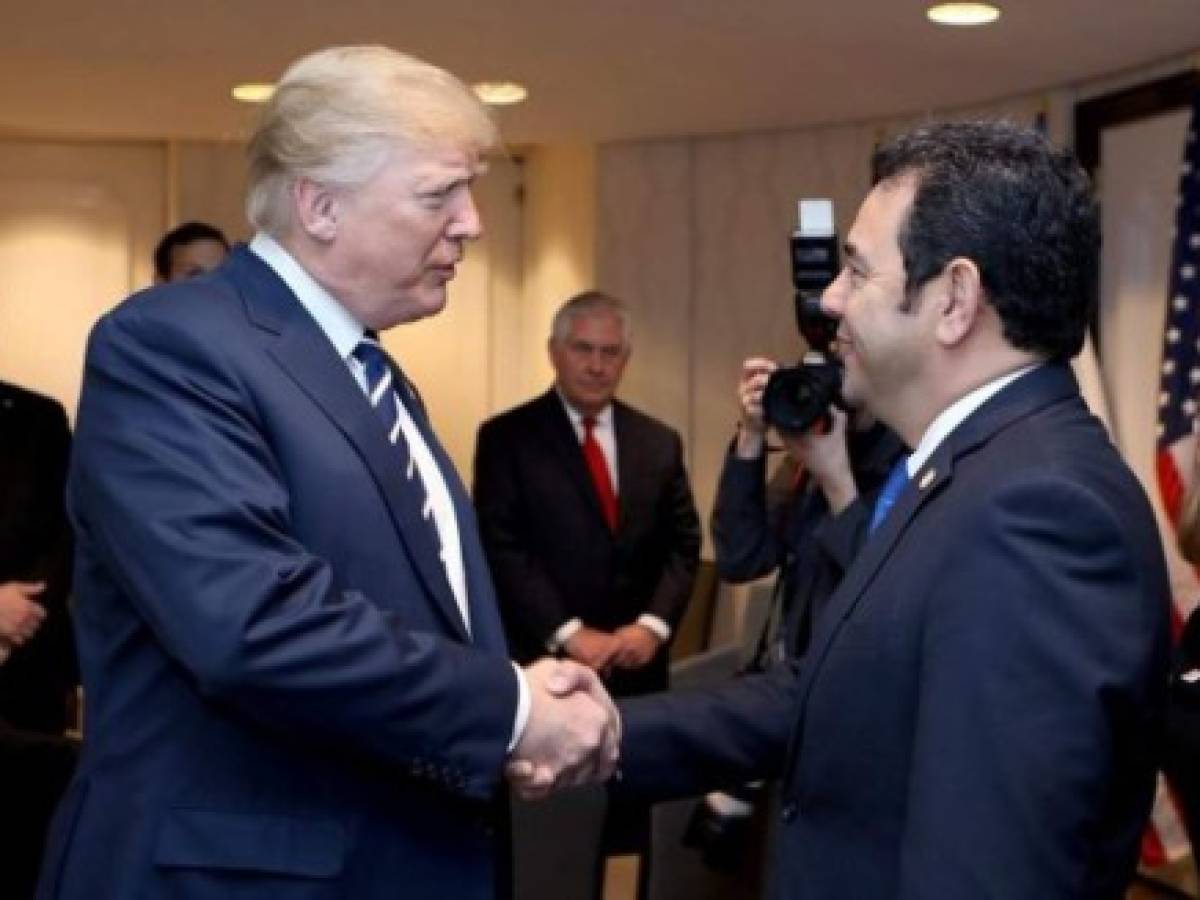 Donald Trump se reunió con Jimmy Morales y hablaron de migración e Israel