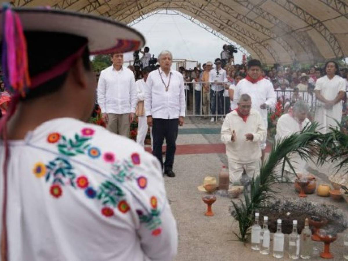 México: Con ritual indígena se inaugura obras de construcción de 'Tren Maya'