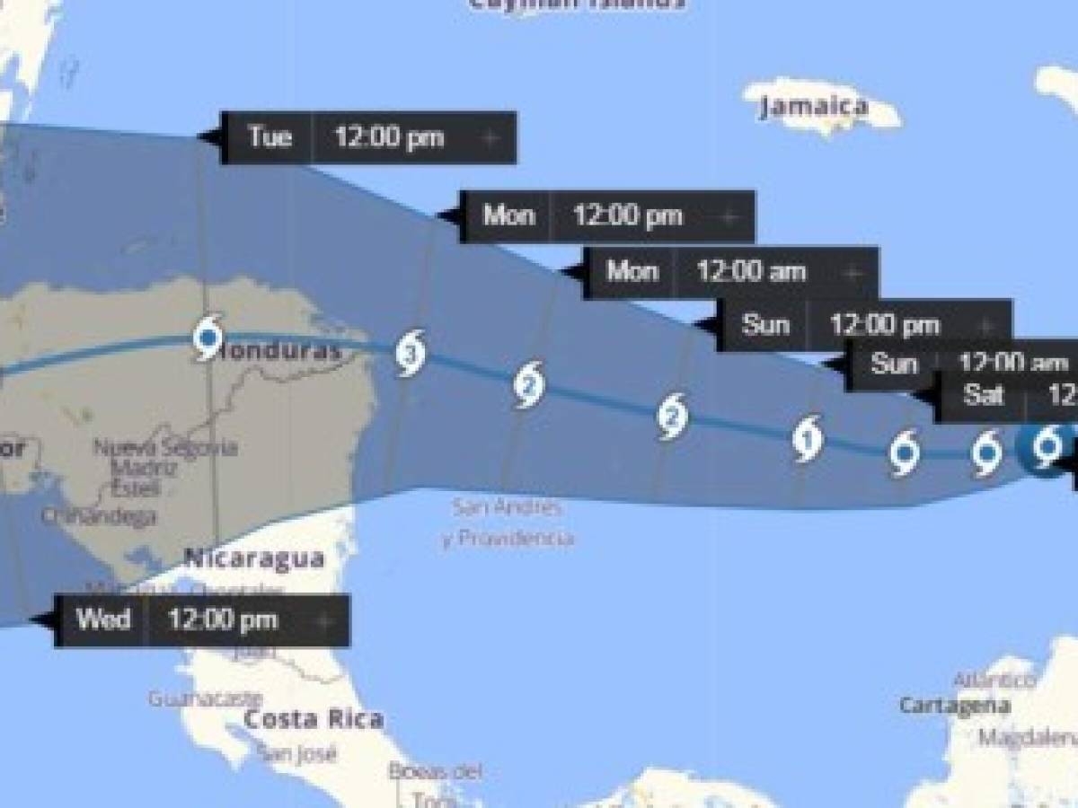 Honduras anuncia desalojos forzados ante cercanía de nuevo ciclón