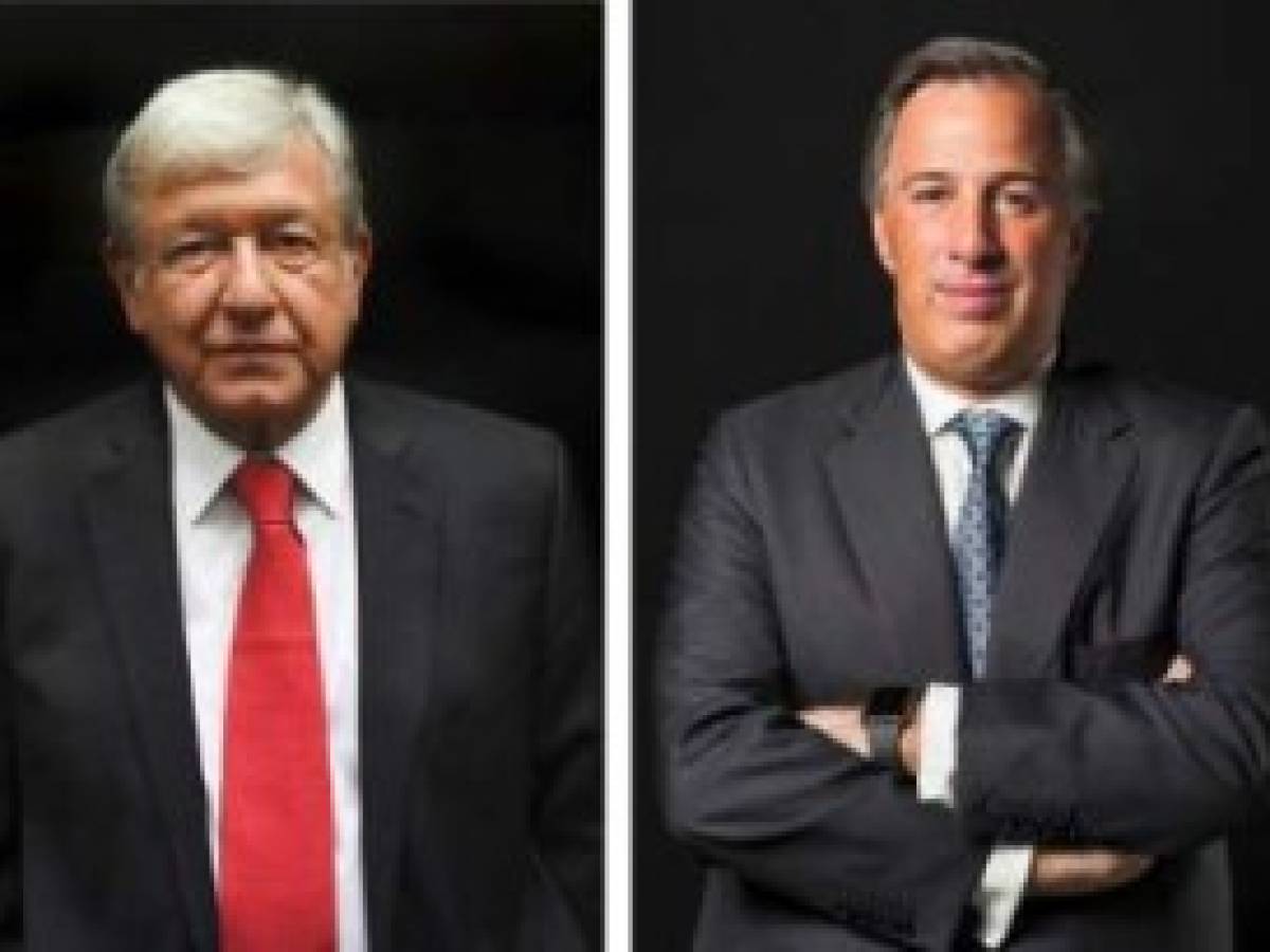 Recent pictures of Mexico's presidential candidates (L to R) Ricardo Anaya for the 'Mexico al Frente' coalition, Andres Manuel Lopez Obrador for the 'Juntos haremos historia' party, Jose Antonio Meade for 'Todos por Mexico' coalition and independent candidate Jaime 'El Bronco' Rodriguez Calderon taken in different cities in Mexico.Mexico will hold presidential elections next July 1. / AFP PHOTO