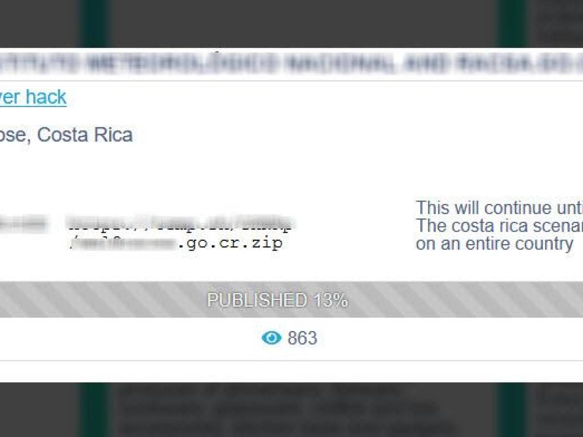 Costa Rica: Gobierno confirma hackeo a Hacienda, Racsa, Caja Costarricense de Seguro Social Costa Rica: Gobierno confirma hackeo a Hacienda, Racsa, Caja Costarricense de Seguro Social