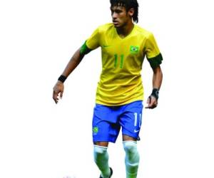Neymar es la gran estrella de la selección de Brasil.