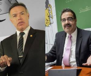 Juan de Dios Rodríguez (izquierda), actual presidente de la IGSS y Julio Suárez presidente de Banguat (miembro de la Junta Directiva de la IGSS), han sido detenidos en una redada ocurrida el día de hoy.