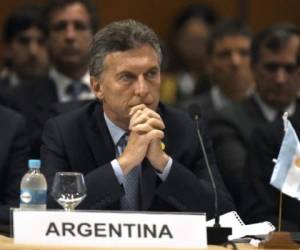 Picture released by Noticias Argentinas showing Argentinian President Mauricio Macri speaking during a press conference at the presidential residence in Olivos, Buenos Aires, on July 18, 2018. / AFP PHOTO / NOTICIAS ARGENTINAS / Damian Dopacio / - Argentina OUT / RESTRICTED TO EDITORIAL USE - MANDATORY CREDIT 'AFP PHOTO - Noticias Argentinas / BYLINE - Damian Dopacio' - NO MARKETING NO ADVERTISING CAMPAIGNS - DISTRIBUTED AS A SERVICE TO CLIENTS