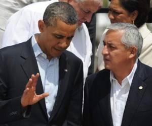 Presidentes Barack Obama y Otto Pérez Molina. (Foto: AFP)