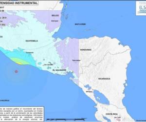 El sismo tuve su epicentro en Océano Pacífico, frente a las costas de Guatemala, pero fue sensible en El Salvador y Honduras.