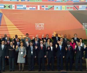 Reunion previa de cancilleres de los países participantes en la cumbre de CELAC. (Foto: AFP).