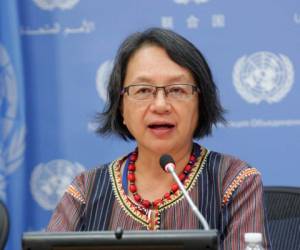 La relatora de la ONU para los pueblos indígenas, Victoria Tauli-Corpuz.