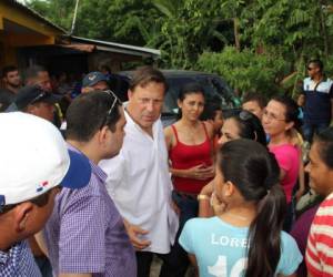 Presidente Varela inspecciona operativos en poblaciones de las provincias de Herrera y Los Santos. (Foto: Casa Presidencial)