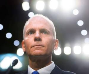 UNITED STATES - OCTOBER 29: Dennis Muilenburg, CEO of Boeing, prepares to testify during the Senate Commerce, Science and Transportation Committee hearing in Hart Building on aviation safety and the future of the Boeing 737 MAX on Tuesday, October 29, 2019. (Photo By Tom Williams/CQ-Roll Call, Inc via Getty Images)