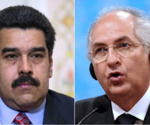 La noche del jueves Nicolás Maduro (izquierda) informó que el alcalde mayor de Caracas, el opositor Antonio Ledezma (derecha) , fue detenido por orden de la fiscalía por promover un presunto golpe de Estado en Venezuela. (Foto: AFP).