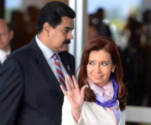 Presidentes Nicolás Maduro y Cristina Fernández. (Foto: AFP)