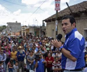 El comediante, que se hace llamar Neto y que era desconocido por la mayoría de los guatemaltecos hasta hace tres meses, subió como espuma luego de que estallaran los casos de corrupción que obligaron al presidente Pérez a renunciar. (Foto: AFP).