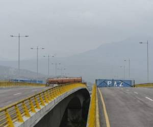 El puente Tienditas International, fronterizo entre Colombia y Venezuela. Foto de referencia. AFP
