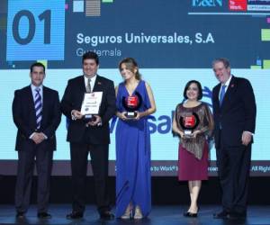 Seguros Universales, S.A. (Guatemala) también es Puesto 1 de Los Mejores Lugares para Trabajar® Más De 100 Hasta 1.000 colaboradores en Centroamérica 2019