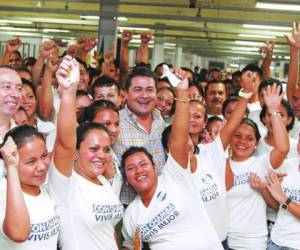 El programa 'Con chamba vivís mejor' fue lanzado en febrero pasado por el presidente Juan Orlando Hernández. (Foto: laprensa.hn).