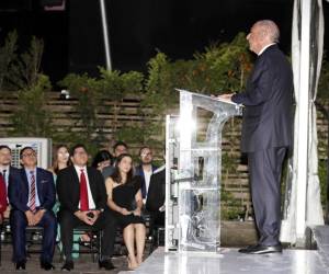 El presidente de la junta directiva de HonduFuturo Camilo Atala, habla durante un acto en Tegucigalpa (Honduras). Foto de EFE/ Gustavo Amador El presidente de la junta directiva de HonduFuturo Camilo Atala, habla durante un acto en Tegucigalpa (Honduras). Foto de EFE/ Gustavo Amador