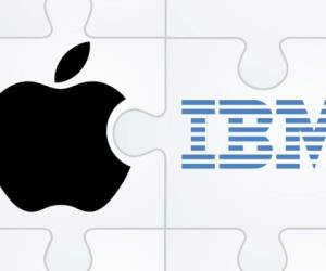 IBM anunció su colaboración en aplicaciones con Apple en julio de 2014. En el transcurso de seis meses, comenzó a enviar 43.000 iPads a su fuerza de ventas. Ahora mantiene más de 110.000 aparatos de Apple.