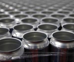 (FILES) In this file photo taken on June 06, 2018, stacks of empty aluminum cans sit on a pallet before being filled with beer at Devil's Canyon Brewery in San Carlos, California. - Ottawa will hit US aluminum products with Can$3.6 billion (US$2.7 billion) in counter-tariffs, Deputy Prime Minister Chrystia Freeland said on August 7, 2020, in response to 'absurd' US levies announced on Canadian goods. (Photo by JUSTIN SULLIVAN / GETTY IMAGES NORTH AMERICA / AFP)
