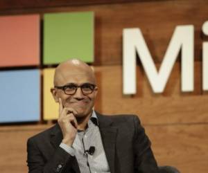 Satya Nadella, Chief Executive Officer of Microsoft Corp., is pictured at the Microsoft Annual Shareholders Meeting in Bellevue, Washington on November 30, 2016. (Photo by Jason Redmond / AFP)