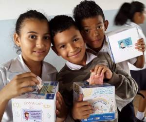 Programa infantil de Educación Financiera Cajitas de Ahorro. (Foto: Cortesía).