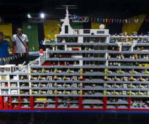 'The Brickman Experience” es la exhibición de legos más grande de América. Foto AFP.