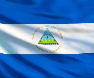 Nicaragua flag. Waving flag of Nicaragua 3d illustration. Managua