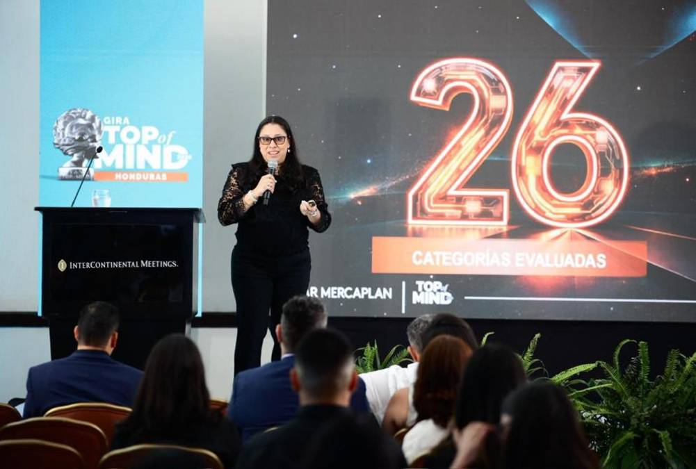 <i>Lo más esperado de la jornada llegó con la presentación de resultados de las marcas TOM Honduras. Esta ponencia estuvo a cargo de Cristimaría Salgado, Marketing and Solutions Manager de Kantar Mercaplan.</i>