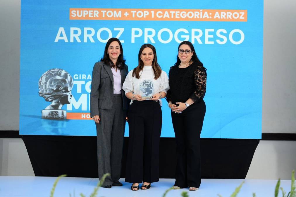 Arroz Progreso, Super TOM y marca # 1 en Categoría: Arroz 