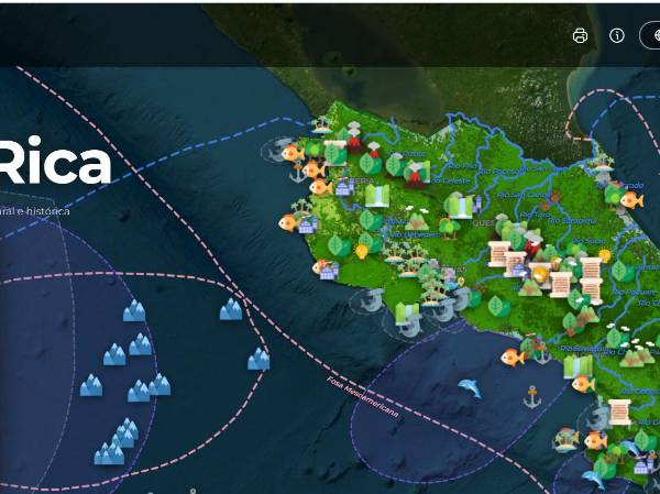 Costa Rica en un clic: mapa interactivo invita a descubrir naturaleza, cultura y océanos