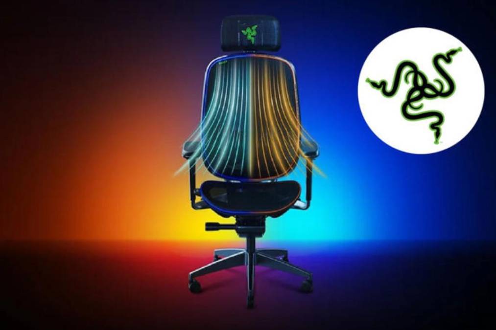 <i>Silla con temperatura. Está pensada en gamers. Razer presentó un prototipo de silla con calefacción y refrigeración integrada.</i>